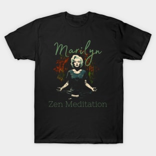 Marylin Monroe Zen Meditation Yoga T-Shirt